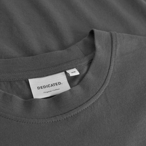 Dedicated T-shirt Stockholm Grow Up Charcoal – T-shirt detail 4