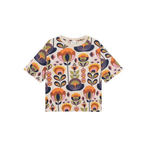 Dedicated T-shirt Vadstena Autumn Harvest Multicolor – women's T-shirt on a pure white background