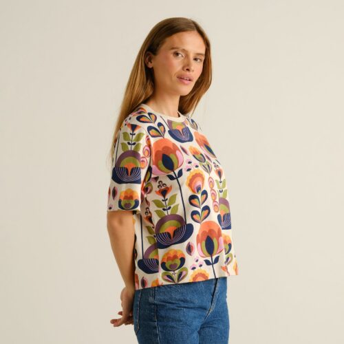 Dedicated T-shirt Vadstena Autumn Harvest Multicolor – T-shirt detail 2