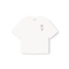 Dedicated T-shirt Vadstena Heart Cat Off-White – women's T-shirt on a pure white background