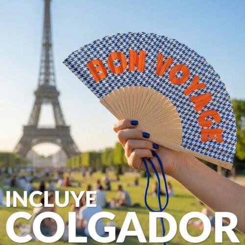 Fisura Bon Voyage Fan Blue lifestyle view 2