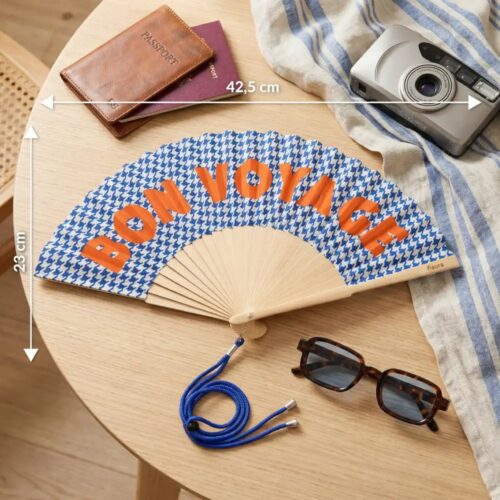 Fisura Bon Voyage Fan Blue lifestyle view 4
