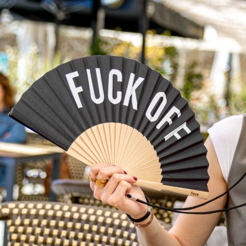 Fisura Fuck Off Fan Black lifestyle view 3