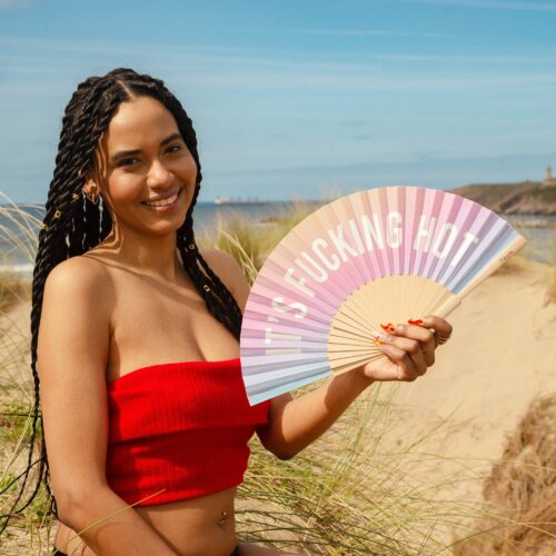 Fisura It's Fucking Hot Glow-in-the-Dark Fan lifestyle view 3