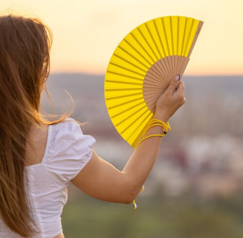 Fisura Lima Fan Yellow lifestyle view 3