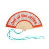 Fisura Out Of The Office Fan Blue on a pure white background