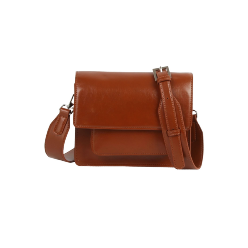 HVISK Cayman Pocket Glossy Structure Brown Amber on white background