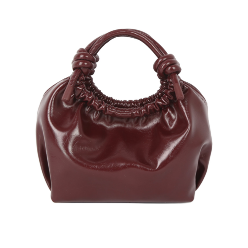 HVISK Jolly Raw Structure Deep Burgundy on white background