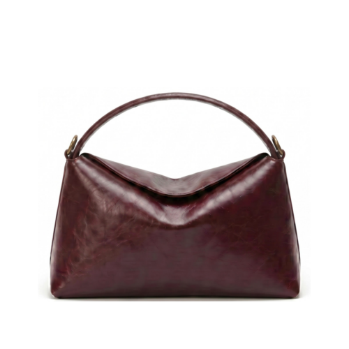 HVISK Note Raw Structure Deep Burgundy on white background