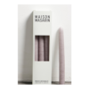 Maison Masarin Handcrafted Stick Candles Pearl Grey, Set of 3 – 20 cm in the cropped official studio photograph with natural shadow