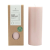 Originalhome Pillar Candle Blossom Ø 7.5 × 20 cm with its packaging on a pure white background