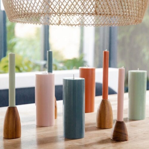 Originalhome Pillar Candle Blossom Ø 7.5 × 20 cm among other Originalhome candles
