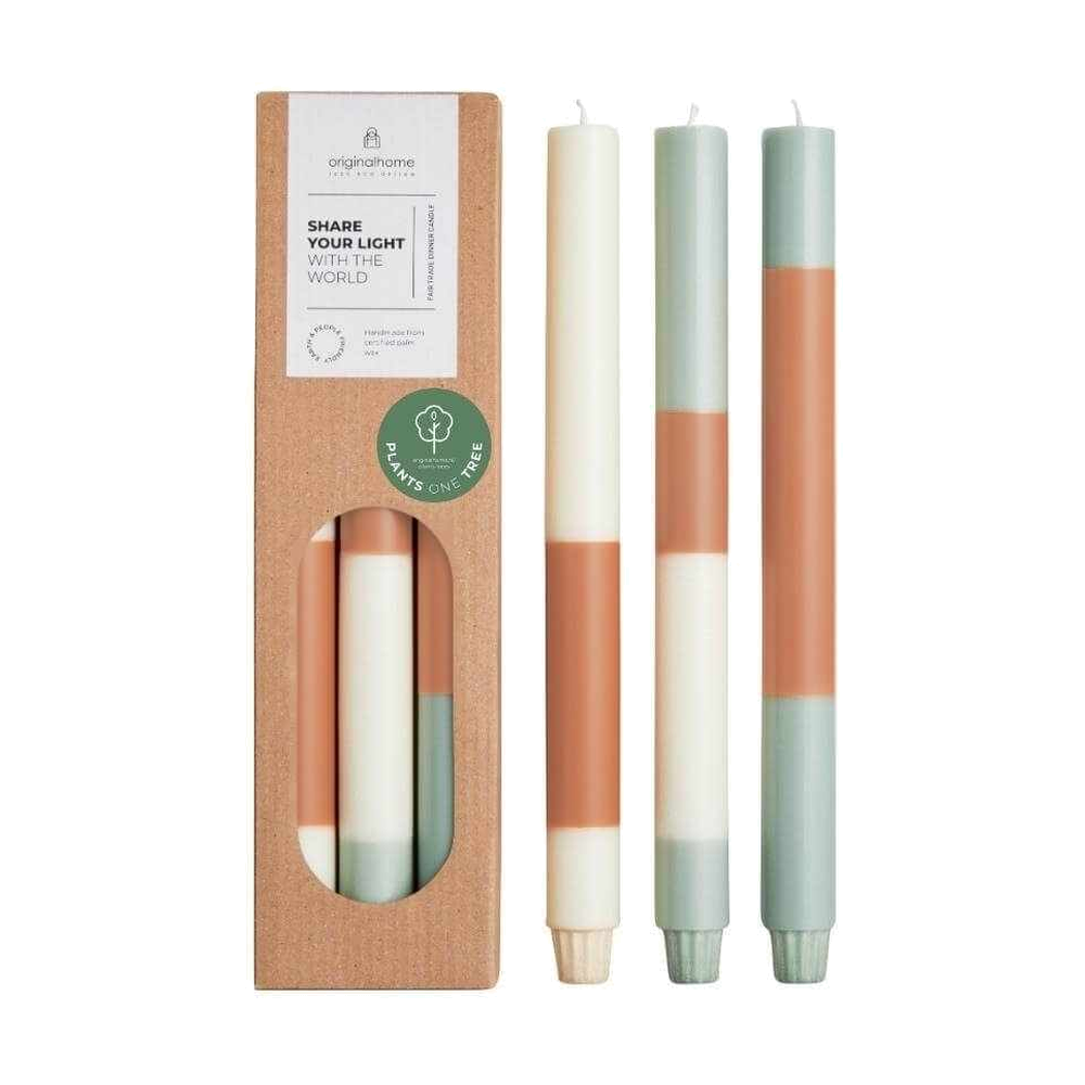 Originalhome Layered Candles Pine Tree, Set of 3 on a pure white background