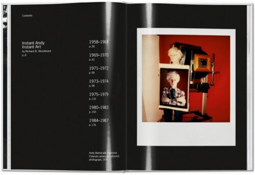 TASCHEN Andy Warhol. Polaroids 1958–1987 Book open book spread 1
