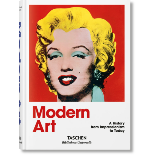 TASCHEN Modern Art. A History from Impressionism to Today Book hardcover book on a white background