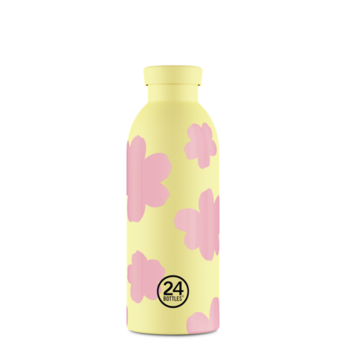 24Bottles Clima Bottle Daydreaming Yellow front view on a pure white background