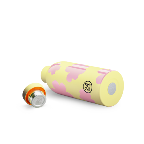 24Bottles Clima Bottle Daydreaming Yellow pattern and finish detail