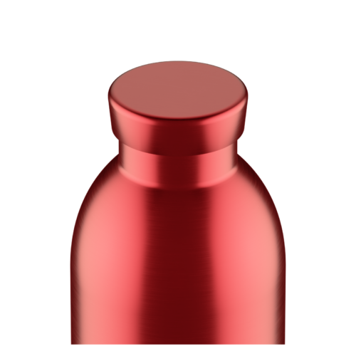 24Bottles Clima Bottle Fire Red side studio view