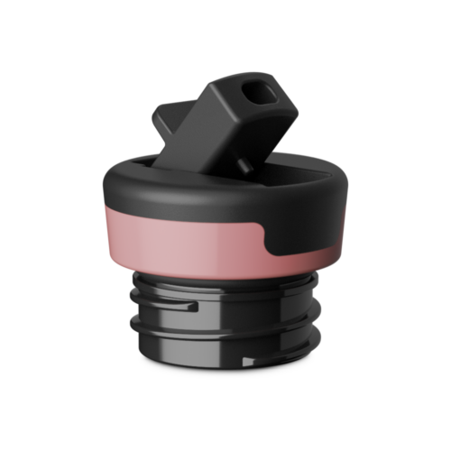 24Bottles Bottle Sport Lid Light Pink front view on a pure white background