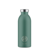 24Bottles Clima Bottle Rustic Moss Green front view on a pure white background