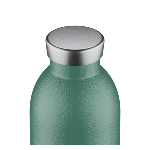 24Bottles Clima Bottle Rustic Moss Green side studio view