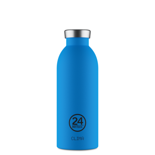 24Bottles Clima Bottle Stone Pacific Beach front view on a pure white background