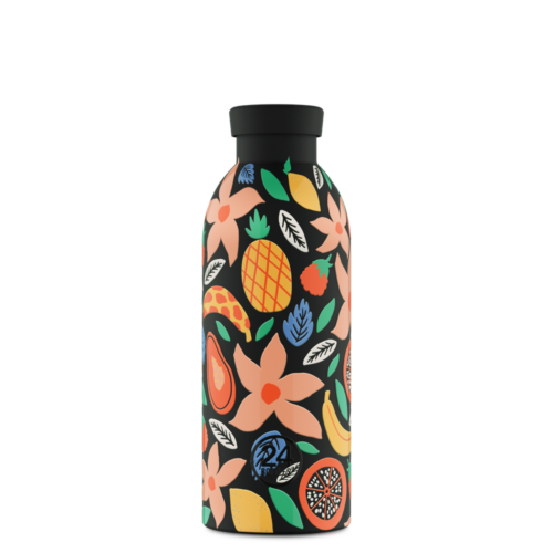 24Bottles Clima Bottle Tropical Noir front view on a pure white background