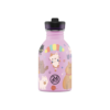 24Bottles Kids Bottle Meow Friends 250ml front view on a pure white background