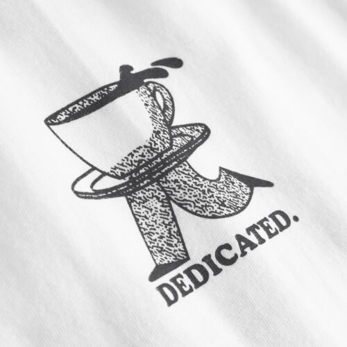 Dedicated T-shirt Stockholm Coffee Runner White – T-shirt detail 1