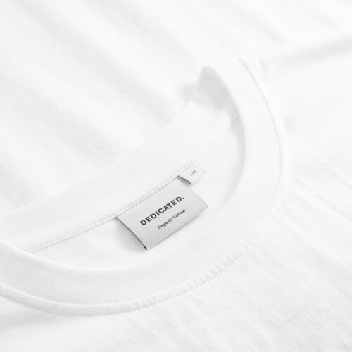 Dedicated T-shirt Stockholm Coffee Runner White – T-shirt detail 3