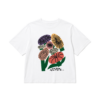 Dedicated Vadstena Memphis Flowers White T-shirt on a white background