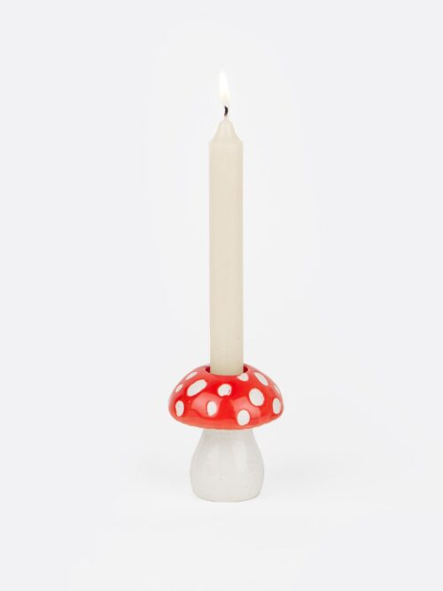 DOIY Amanita Candle Holder with a candle