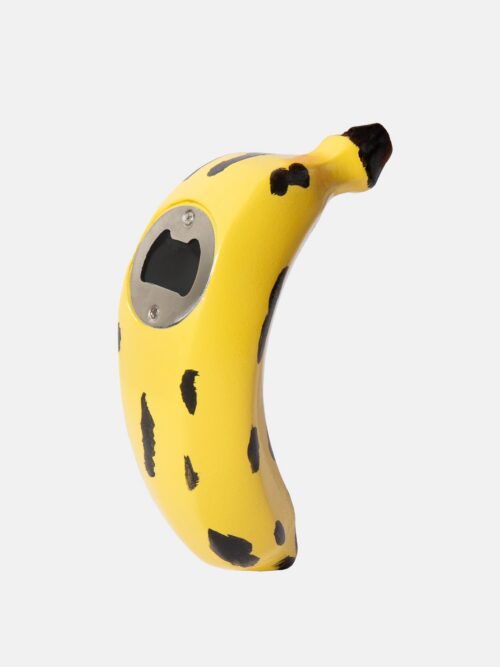 DOIY Banana Bottle Opener Large showing the stainless-steel opener