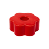 DOIY Daisy Candle Holder Red on a pure white background