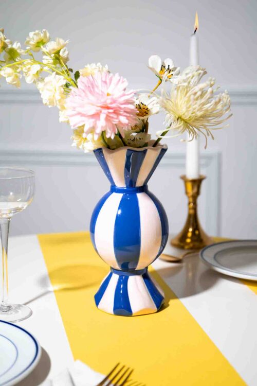 DOIY Funfair Vase with flowers in a colourful interior