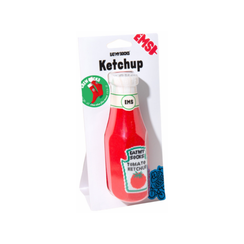 DOIY Ketchup Socks main on a pure white background