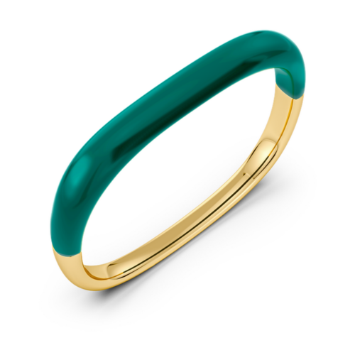 Edblad Lore Bangle Gold/Green – on a white background