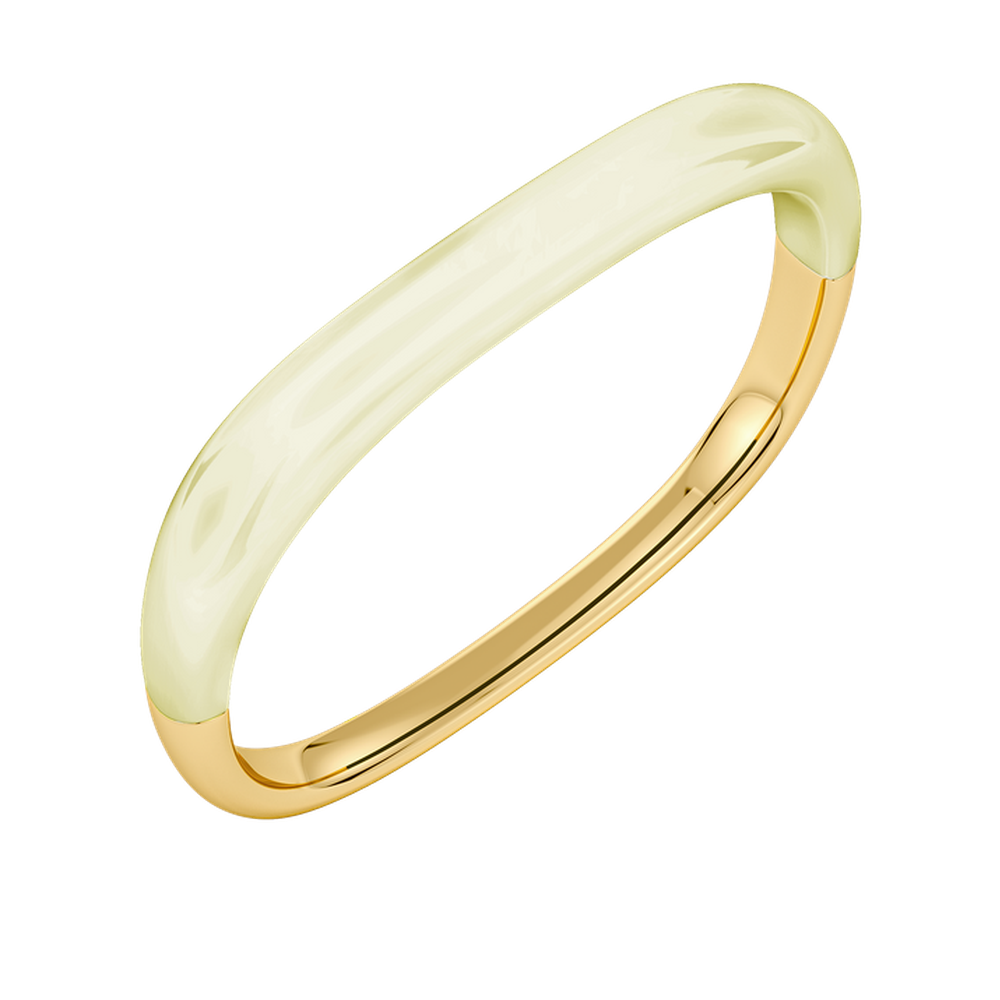 Edblad Lore Bangle Gold/White – on a white background