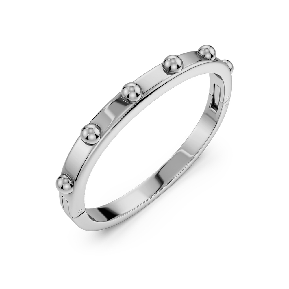 Edblad Stud Bangle Silver – on a white background