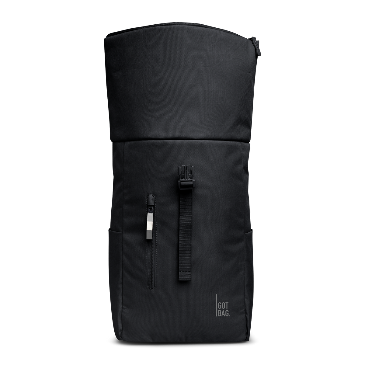 Got Bag Rolltop Easy Monochrome Black open interior view
