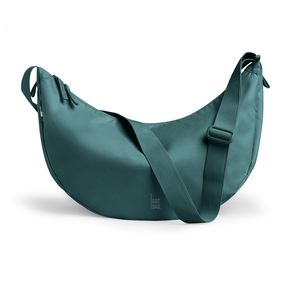 Got Bag Moon Bag Large Sea Teal Monochrome – front view on a white background