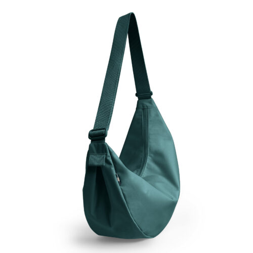 Got Bag Moon Bag Large Sea Teal Monochrome – side view with shoulder strap
