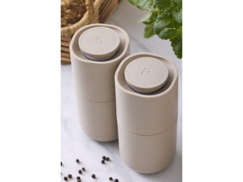 Rosti Agnes Grinder Set Humus in a kitchen setting