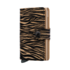 Secrid Miniwallet Leo Beige closed front view on a pure white background