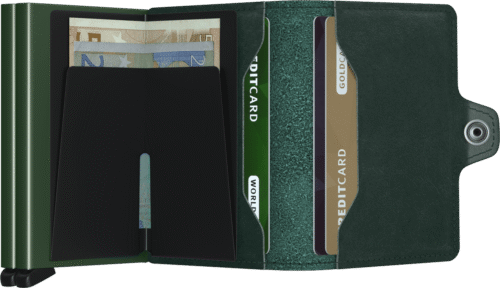 Secrid Twinwallet Original Green open interior view
