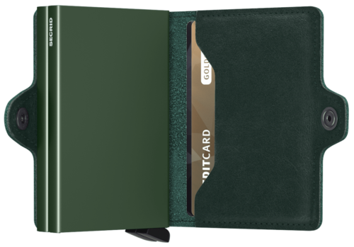 Secrid Twinwallet Original Green open card compartment view