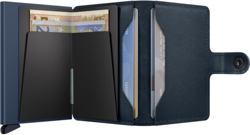 Secrid Miniwallet Original Navy-Navy open interior view