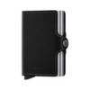 Secrid Twinwallet Original Black closed front view on a pure white background