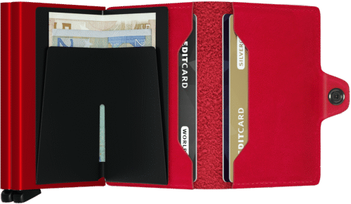 Secrid Twinwallet Original Red-Red open interior view