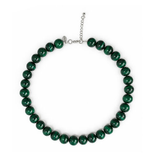 Chromophobia “Green Tiger Eye” Choker – full necklace on a white background